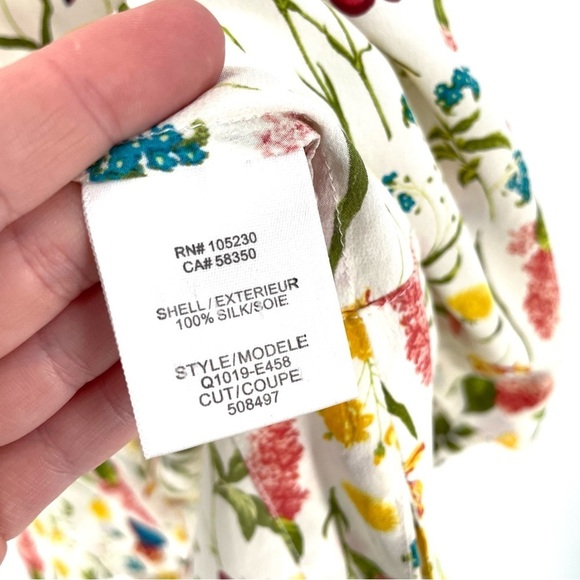 Equipment REVOLVE Kyle Flower Floral Spring Silk Sleeveless Blouse Bright White - Picture 7 of 7